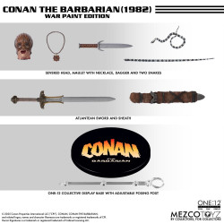 Figurine Conan 1982 War Paint Edition One:12 Mezco Toyz Conan le Barbare