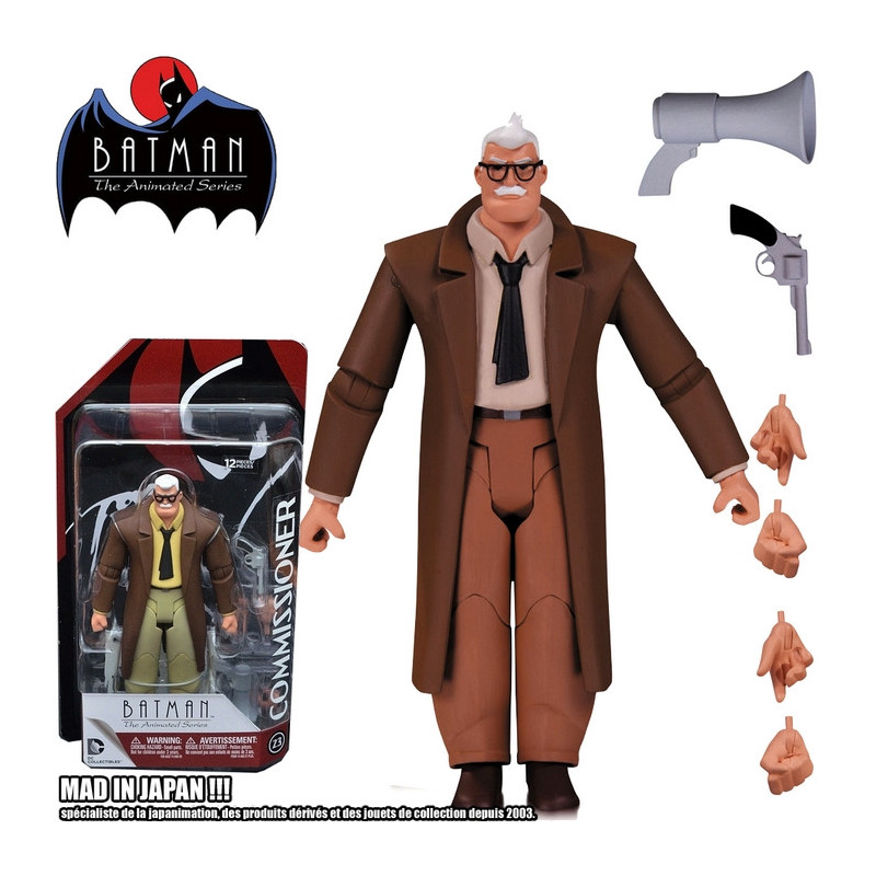 BATMAN ANIMATED figurine articulée  Commissaire Gordon DC Collectibles