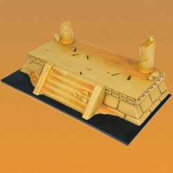 LES MYSTERIEUSES CITES D'OR Pack 6 Statuettes + Socle décor les ruines du temple LMZ Collectibles