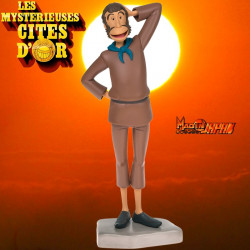 LES MYSTERIEUSES CITES D'OR Pack 6 Statuettes + Socle décor les ruines du temple LMZ Collectibles