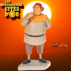 LES MYSTERIEUSES CITES D'OR Pack 6 Statuettes + Socle décor les ruines du temple LMZ Collectibles