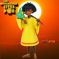 LES MYSTERIEUSES CITES D'OR Pack 6 Statuettes + Socle décor les ruines du temple LMZ Collectibles