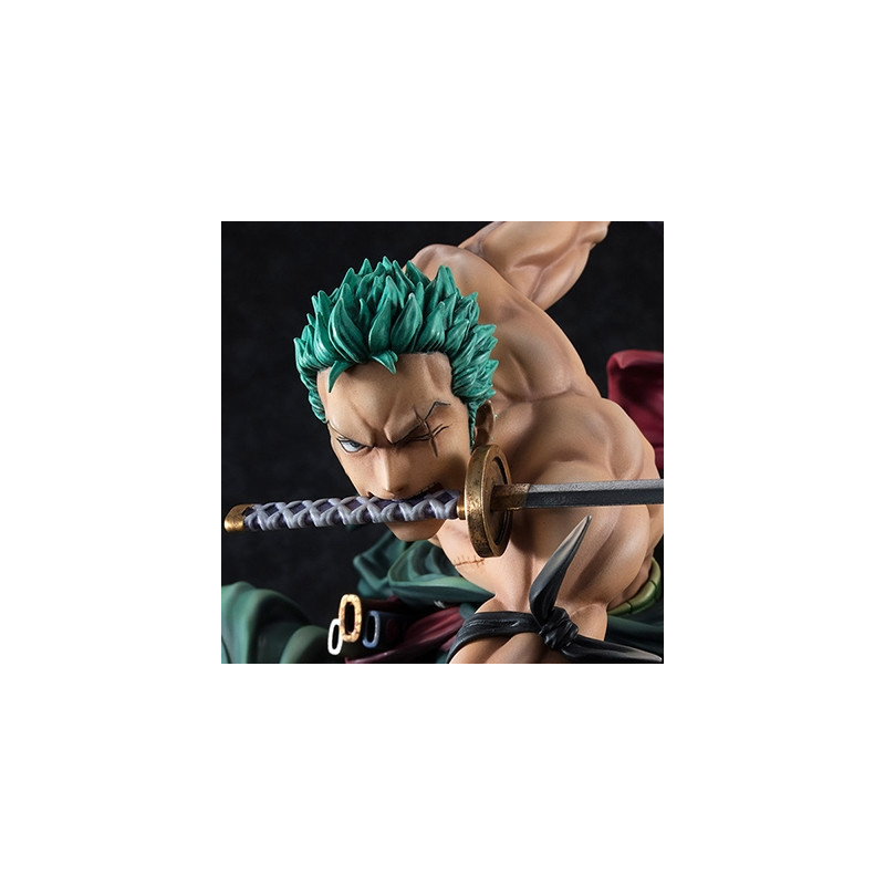 ONE PIECE Statue Roronoa Zoro San Zen Se Kai P.O.P. Megahouse