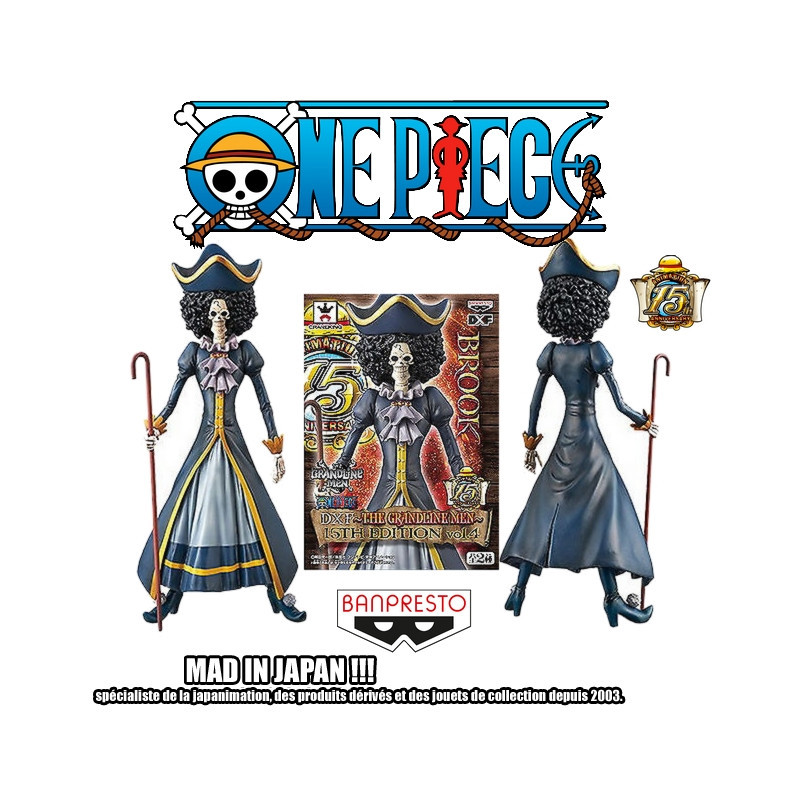 ONE PIECE Figurine Banpresto Brook Grandline Men Banpresto 15ème anniversaire ONE PIECE Figurine Banpresto Brook Grandline Men Banpresto 15ème anniversaire