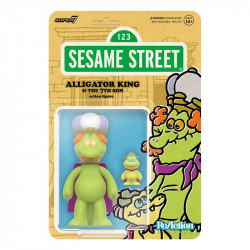 RUE SÉSAME Figurine ReAction Alligator King & 7th Son Super7