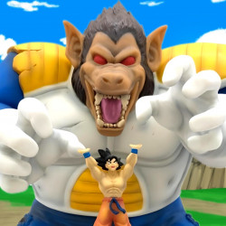 DRAGON BALL Z Statue Vegeta Oozaru vs Goku Ichiban Kuji Banpresto