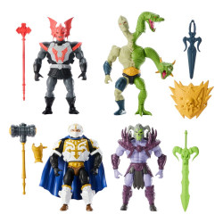 Pack 4 figurines Origins Mattel Maitres de l'Univers