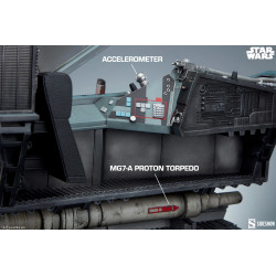 Statue Luke Skywalker & X-Wing : Red Five Standing By Premium Format Sideshow Star Wars