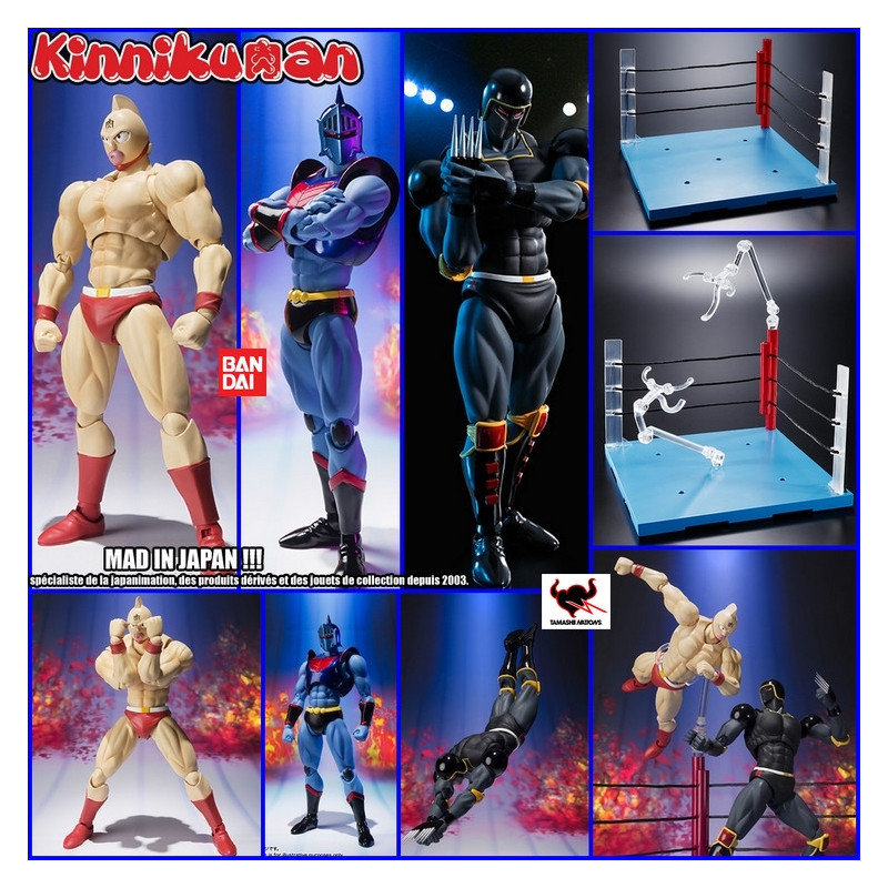 MUSCLEMAN Pack de 3 SH Figuarts Bandai + Ring Tamashii Exclusive MUSCLEMAN Pack de 3 SH Figuarts Bandai + Ring Tamashii Exclusive