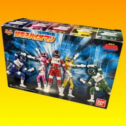 BIOMAN Pack 5 Figurines Shodo Choudenshi Bioman Bandai