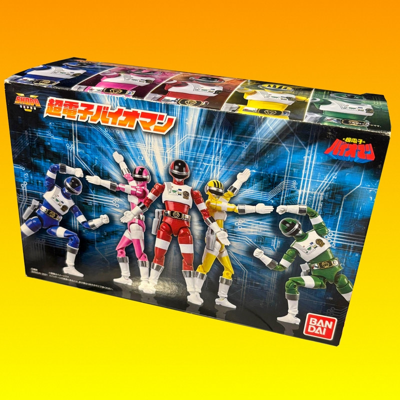 BIOMAN Pack 5 Figurines Shodo Choudenshi Bioman Bandai BIOMAN Pack 5 Figurines Shodo Choudenshi Bioman Bandai