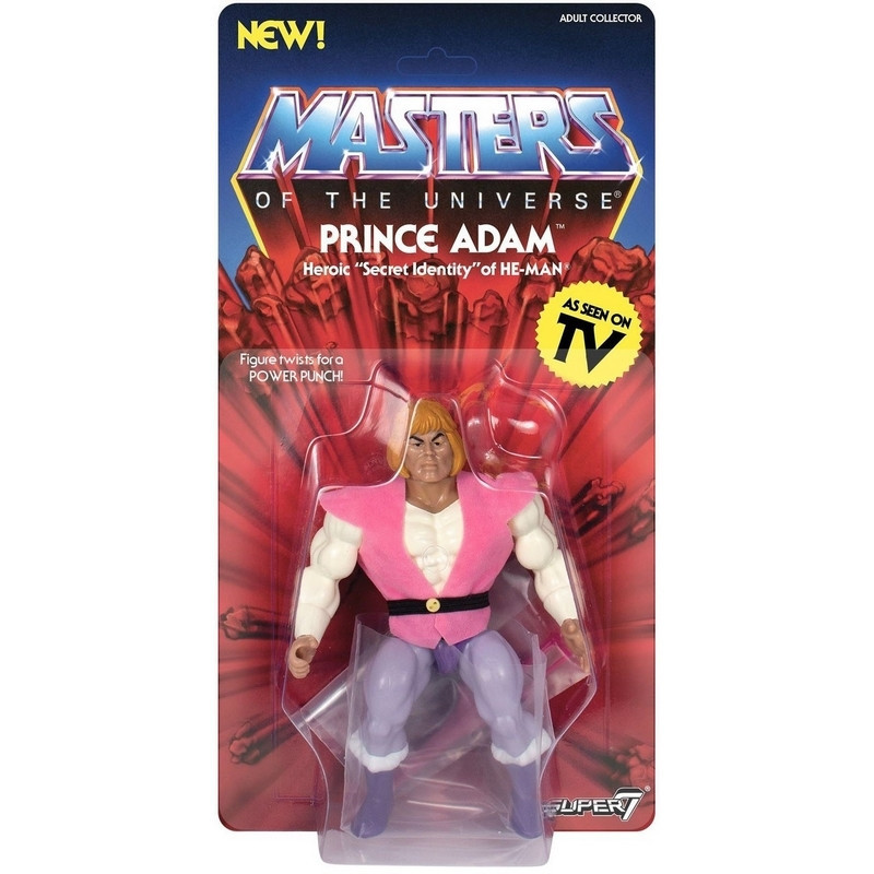 MAITRES DE L'UNIVERS Figurine Prince Adam Vintage Collection Super7