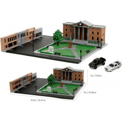 Diorama palais de justice de Hill Valley Jada Toys Retour vers le futur