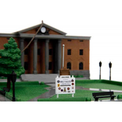 Diorama palais de justice de Hill Valley Jada Toys Retour vers le futur