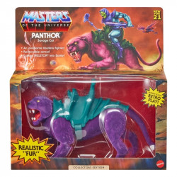 MAITRES DE L'UNIVERS Origins Figurine Panthor Flocked Collectors Edition Exclusive Mattel