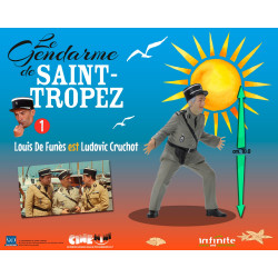 Figurine Louis de Funès est Ludovic Cruchot Cine-Mini Infinite Statue Le Gendarme de Saint-Tropez