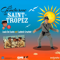 Figurine Louis de Funès est Ludovic Cruchot Cine-Mini Infinite Statue Le Gendarme de Saint-Tropez