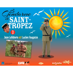 Figurine Jean Lefebvre est Lucien Fougasse Cine-Mini Infinite Statue Le Gendarme de Saint-Tropez