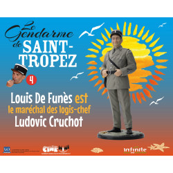 Figurine Louis de Funès est le marechal des logis-chef Ludovic Cruchot Cine-Mini Infinite Statue Le Gendarme de Saint-Tropez