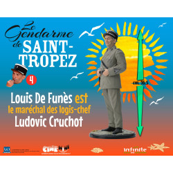 Figurine Louis de Funès est le marechal des logis-chef Ludovic Cruchot Cine-Mini Infinite Statue Le Gendarme de Saint-Tropez