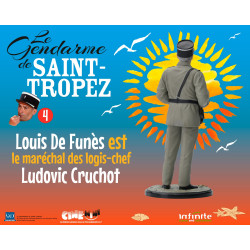 Figurine Louis de Funès est le marechal des logis-chef Ludovic Cruchot Cine-Mini Infinite Statue Le Gendarme de Saint-Tropez