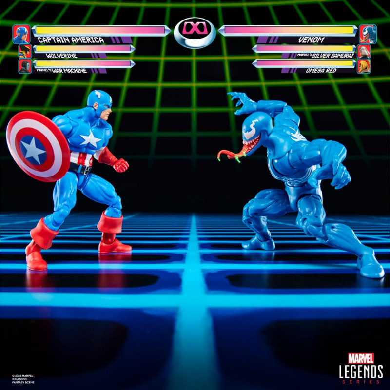 Pack 2 Figurines Captain America Vs Venom Gamerverse Hasbro Marvel Legends Series Pack 2 Figurines Captain America Vs Venom Gamerverse Hasbro Marvel Legends Series