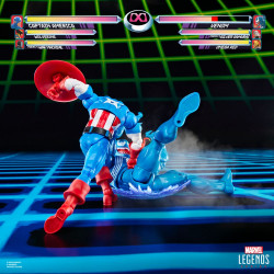 Pack 2 Figurines Captain America Vs Venom Gamerverse Hasbro Marvel Legends Series