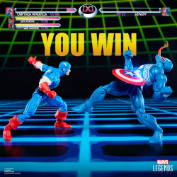Pack 2 Figurines Captain America Vs Venom Gamerverse Hasbro Marvel Legends Series