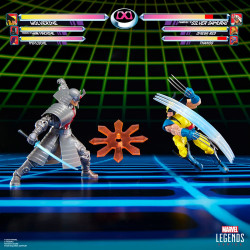 Pack 2 Figurines Wolverine Vs Silver Samurai Gamerverse Hasbro Marvel Legends Series