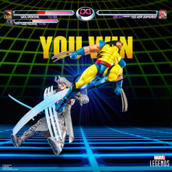 Pack 2 Figurines Wolverine Vs Silver Samurai Gamerverse Hasbro Marvel Legends Series