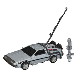 TRANSFORMERS X BACK TO THE FUTURE Figurine Gigawatt Delorean Hasbro