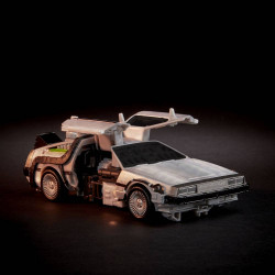 TRANSFORMERS X BACK TO THE FUTURE Figurine Gigawatt Delorean Hasbro