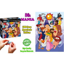 Puzzle 1000 pièces Olympe 80s Mania Ravensburger La Petite Olympe et les Dieux