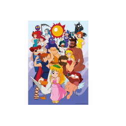 Puzzle 1000 pièces Olympe 80s Mania Ravensburger La Petite Olympe et les Dieux