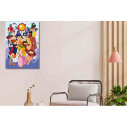 Puzzle 1000 pièces Olympe 80s Mania Ravensburger La Petite Olympe et les Dieux
