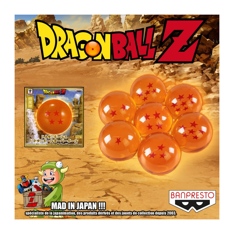 DRAGON BALL Z Pack 7 Boules de Cristal Banpresto DRAGON BALL Z Pack 7 Boules de Cristal Banpresto