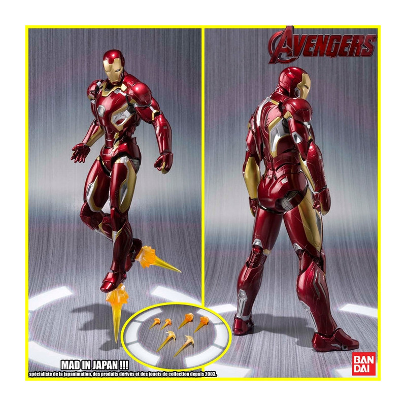 AVENGERS figurine Iron Man Mark 45 SH Figuarts Bandai AVENGERS figurine Iron Man Mark 45 SH Figuarts Bandai