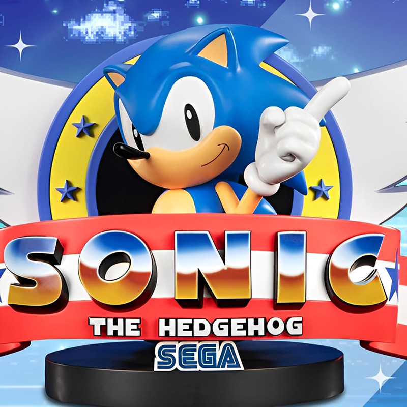 Statue Sonic Title Screen F4F Sonic The Hedgehog Statue Sonic Title Screen F4F Sonic The Hedgehog