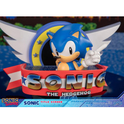 Statue Sonic Title Screen F4F Sonic The Hedgehog