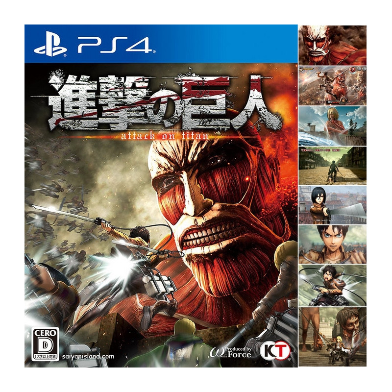 L'ATTAQUE DES TITANS Jeu PS4 L'ATTAQUE DES TITANS Jeu PS4