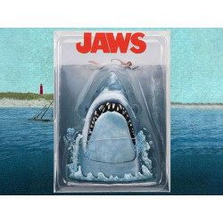 Figurine Jaws 50th Anniversary poster series display Neca Les Dents de la mer