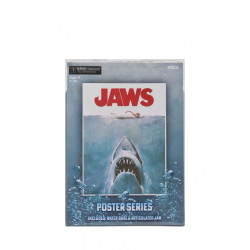 Figurine Jaws 50th Anniversary poster series display Neca Les Dents de la mer