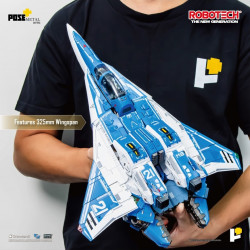 ROBOTECH The New Generation Figurine VAF-6C Combat Alpha Fighter Pose+ Metal Series Toynami