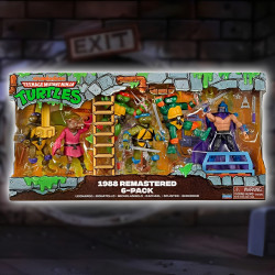 Pack 6 Figurines TMNT 1988 Remastered Playmates Tortues Ninja