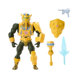 Figurine Le Maitre d'Armes armure Bumblebee Mattel Maitres de l'Univers X Transformers