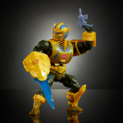 Figurine Le Maitre d'Armes armure Bumblebee Mattel Maitres de l'Univers X Transformers