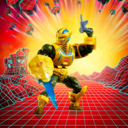MAITRES DE L'UNIVERS X TRANSFORMERS Figurine Le Maitre d'Armes armure Bumblebee Mattel