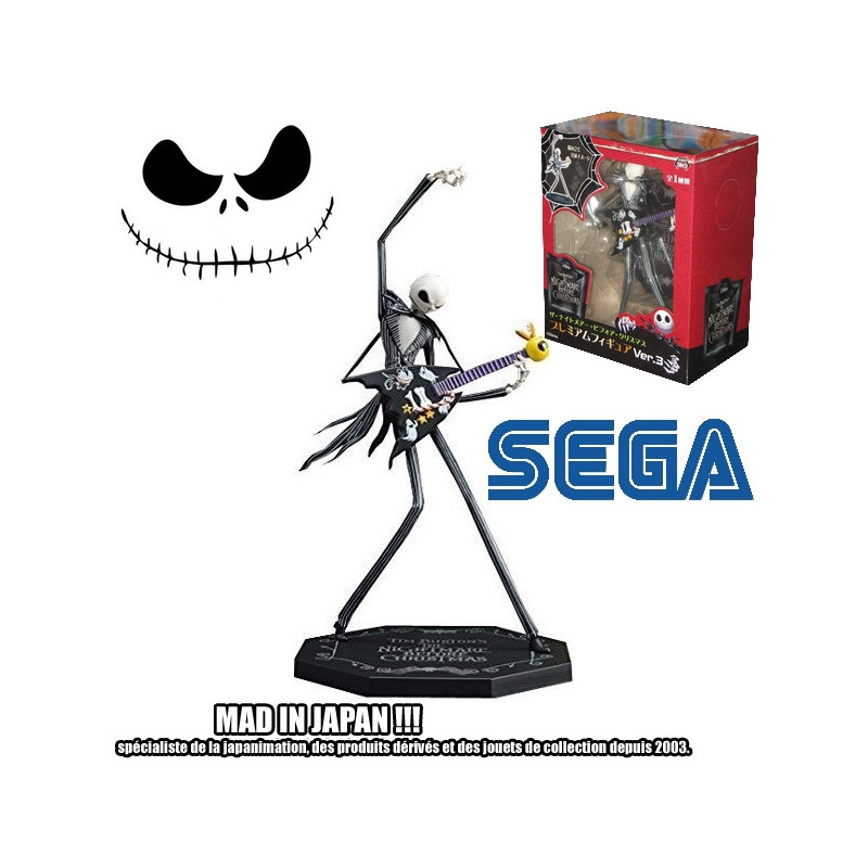 L’étrange Noël de Mr Jack figurine Jack Skellington & Guitare Sega L’étrange Noël de Mr Jack figurine Jack Skellington & Guitare Sega