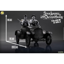 Statue Laurel & Hardy Towed In A Hole Ford T Infinite Statue Laurel & Hardy