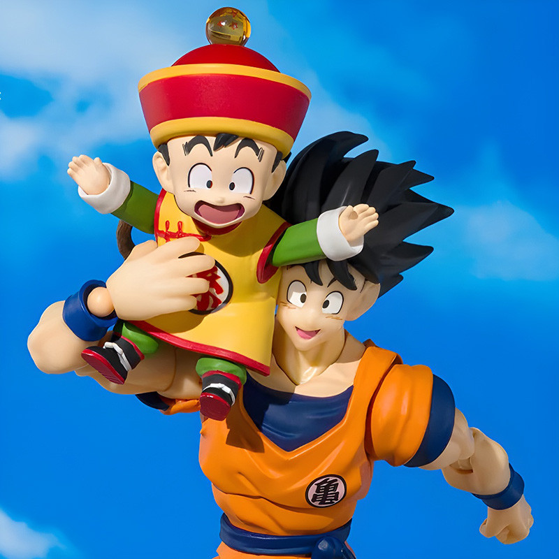 Set S.H. Figuarts Son Goku & Son Gohan & Kinto' un Bandai Dragon Ball Z Set S.H. Figuarts Son Goku & Son Gohan & Kinto' un Bandai Dragon Ball Z